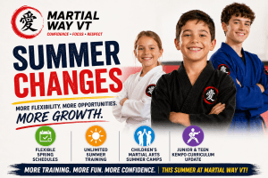 Summer martial arts growth and fun at Martial Way Vermont.